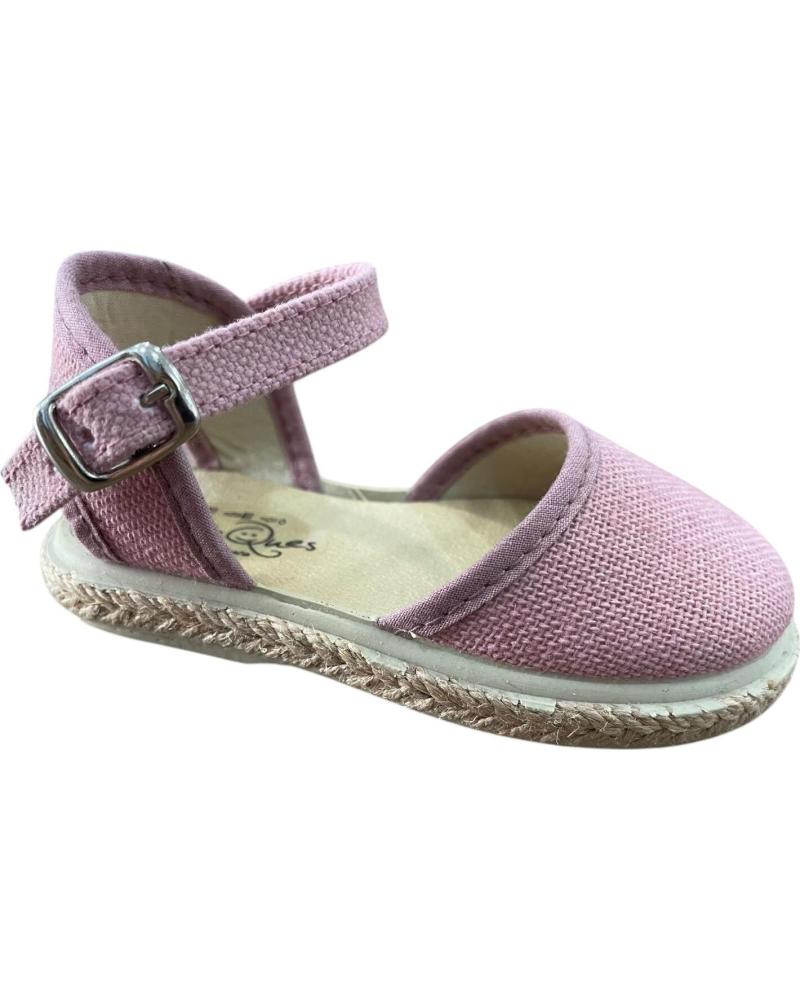 EL CABALLITO SANDALIA ESPARTO CON HEBILLA MODELO 1001 ROSA