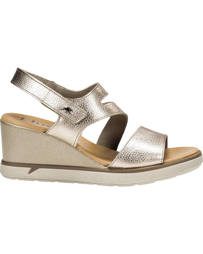 FLUCHOS SANDALIA DE CUÑA F1973 ORO ORO