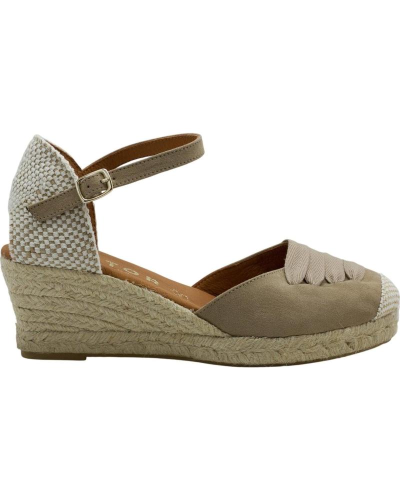 CABRERA SANDALIA ALPARGATA CUÑA CABRERA 34-5 BEIGE
