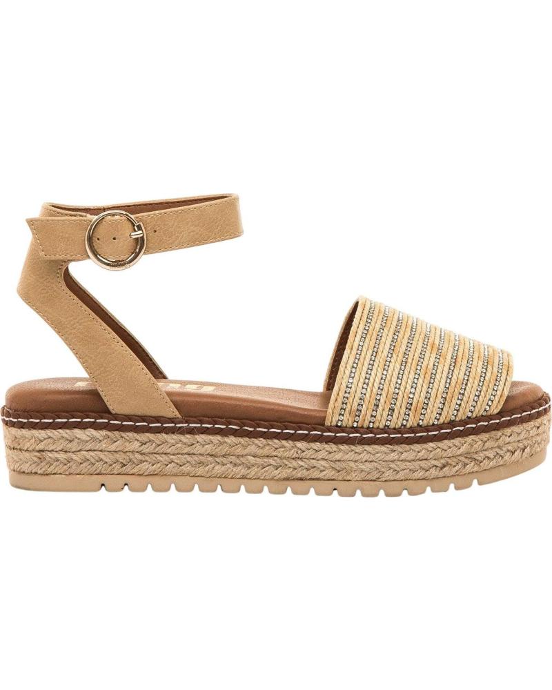 MTNG SANDALIA PLATAFORMA MTNG 59617 RAFIA BEIGE
