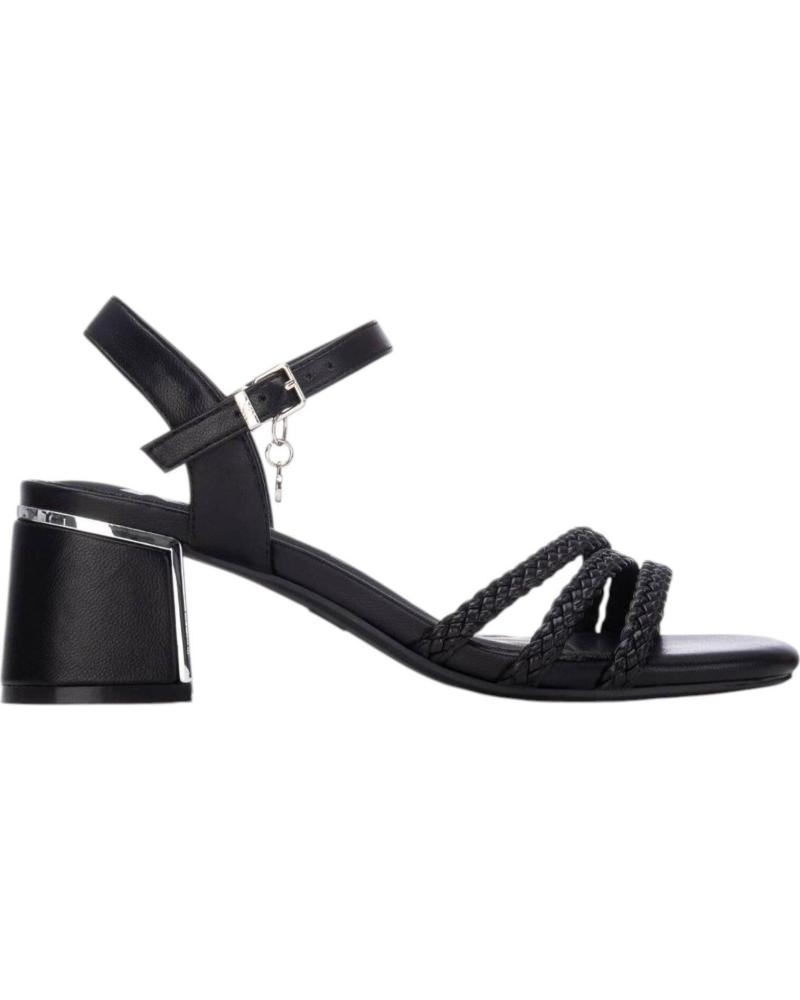 XTI SANDALIA DE TACÓN XTI 145439 CON TIRAS TRENZADAS NEGRO