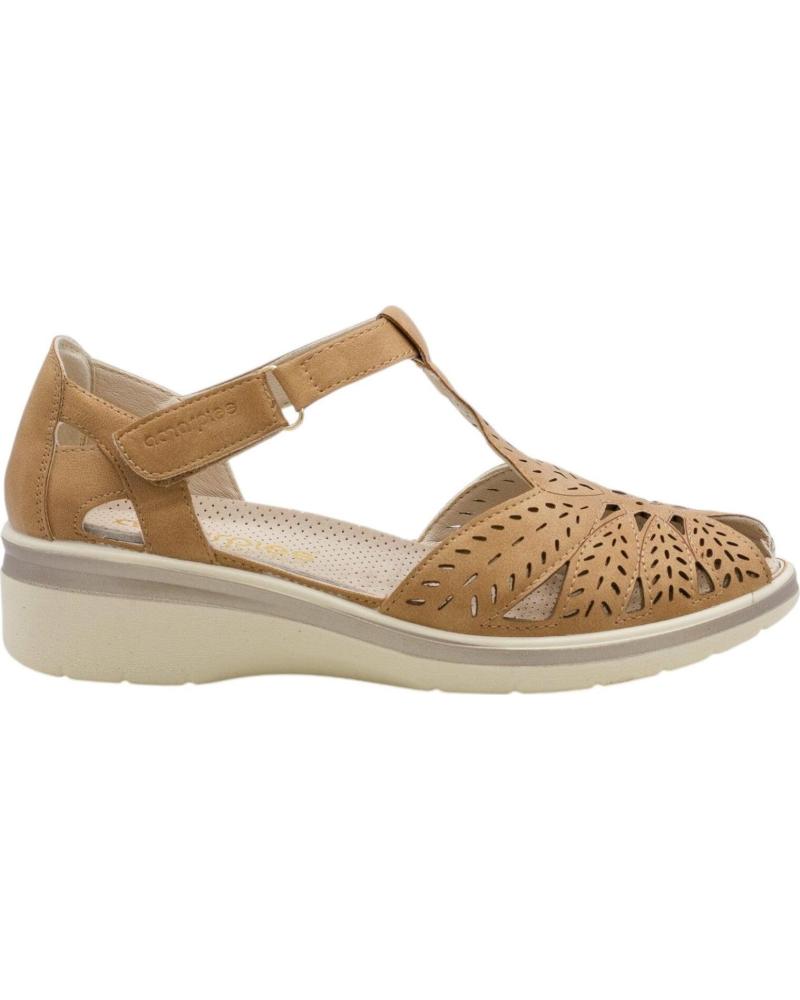 AMARPIES SANDALIA CUÑA CALADA AMD30030 CUERO