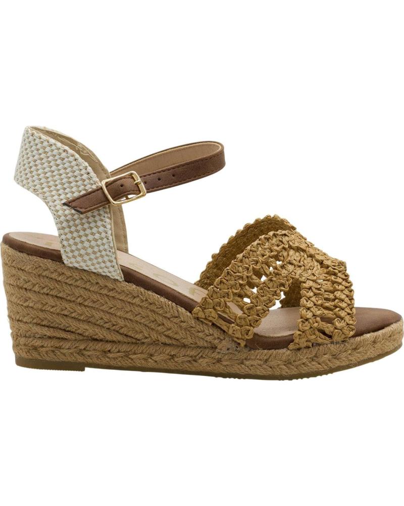 MYSOFT SANDALIA CUÑA ESPARTO MYSOFT 26M116 CAMEL CAMEL