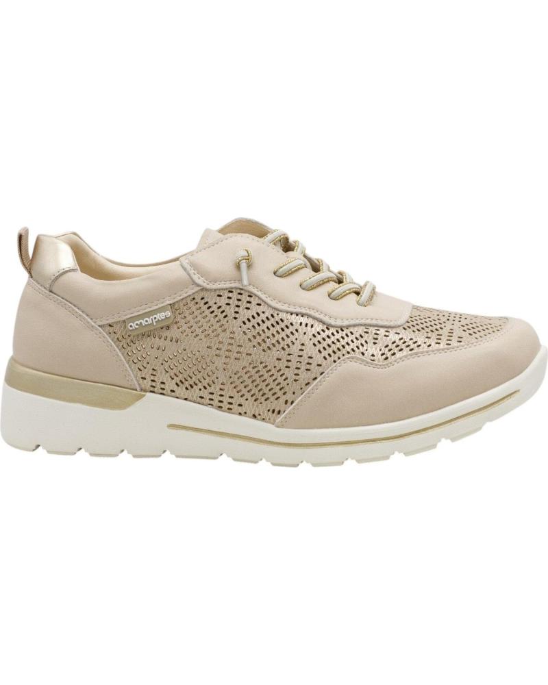 AMARPIES ZAPATILLAS CASUAL AHI30065 EN TONO NEUTRO BEIGE