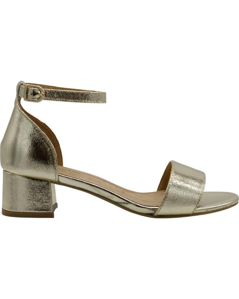 LAPIERCE SANDALIA DE TACÓN BLOQUE CON PULSERA ORO