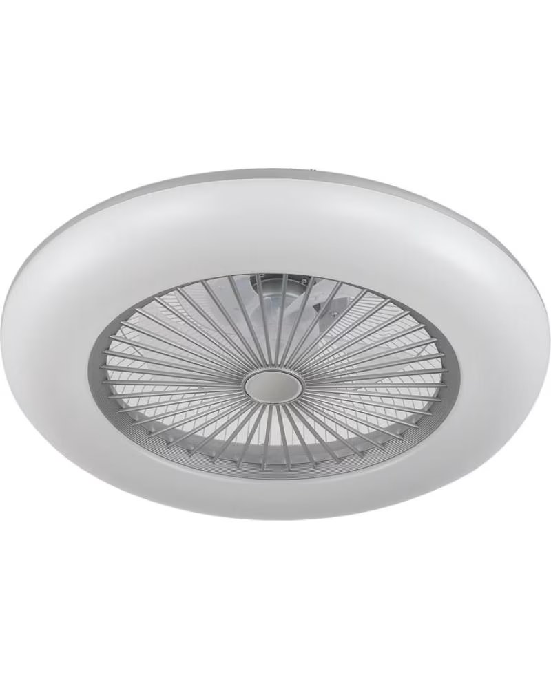 Fabrilamp Plafón Ventilador Led Circular con Diseño Moderno Blanco