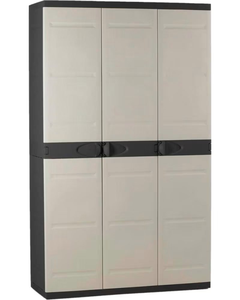 Plastiken Armario Modular de Resina 3 Puertas Beige