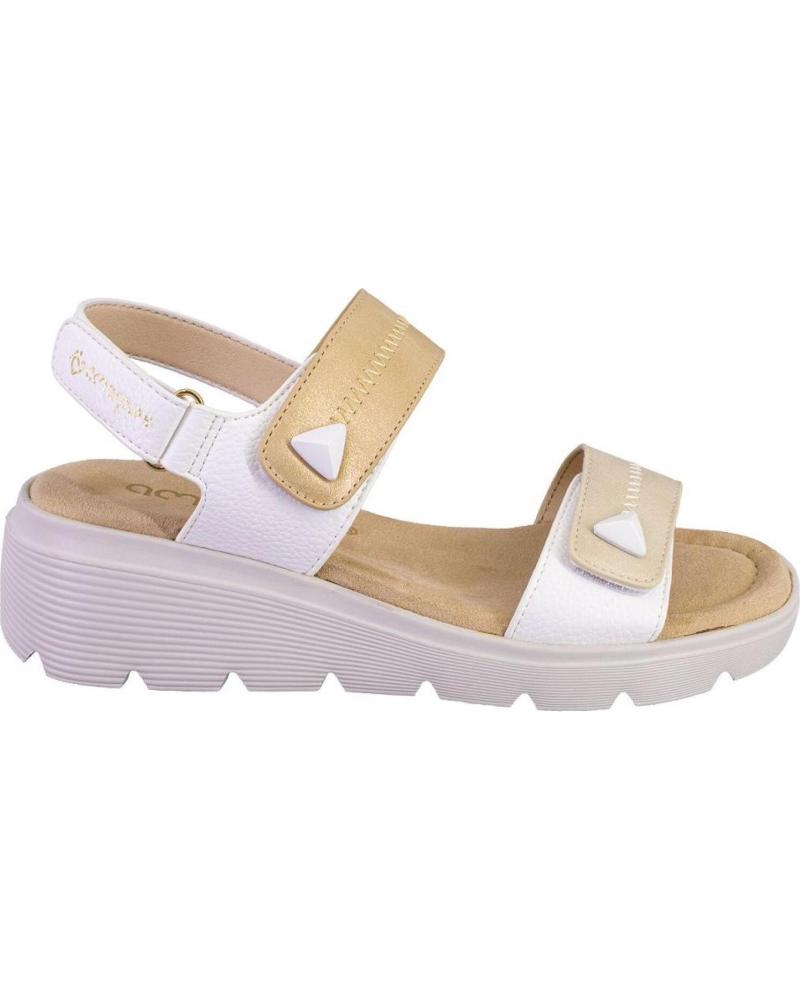 AMARPIES SANDALIA AMARPIES 30132 CON CIERRE AJUSTABLE TAUPE