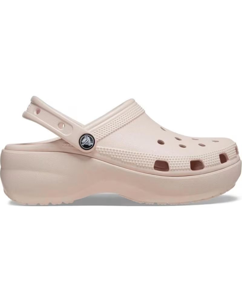 Sandalias Zueco Crocs Plataforma 206750 Nude – imagen 4