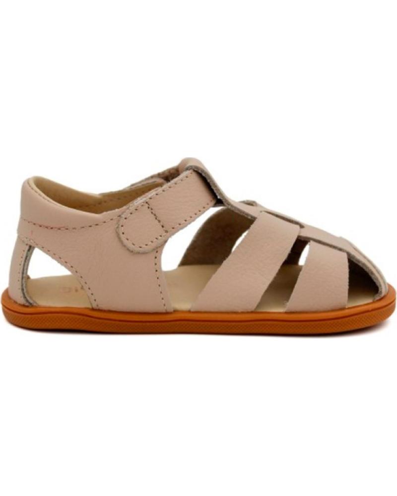 BLANDITOS SANDALIAS BAREFOOT CON CIERRE DE VELCRO BEIGE