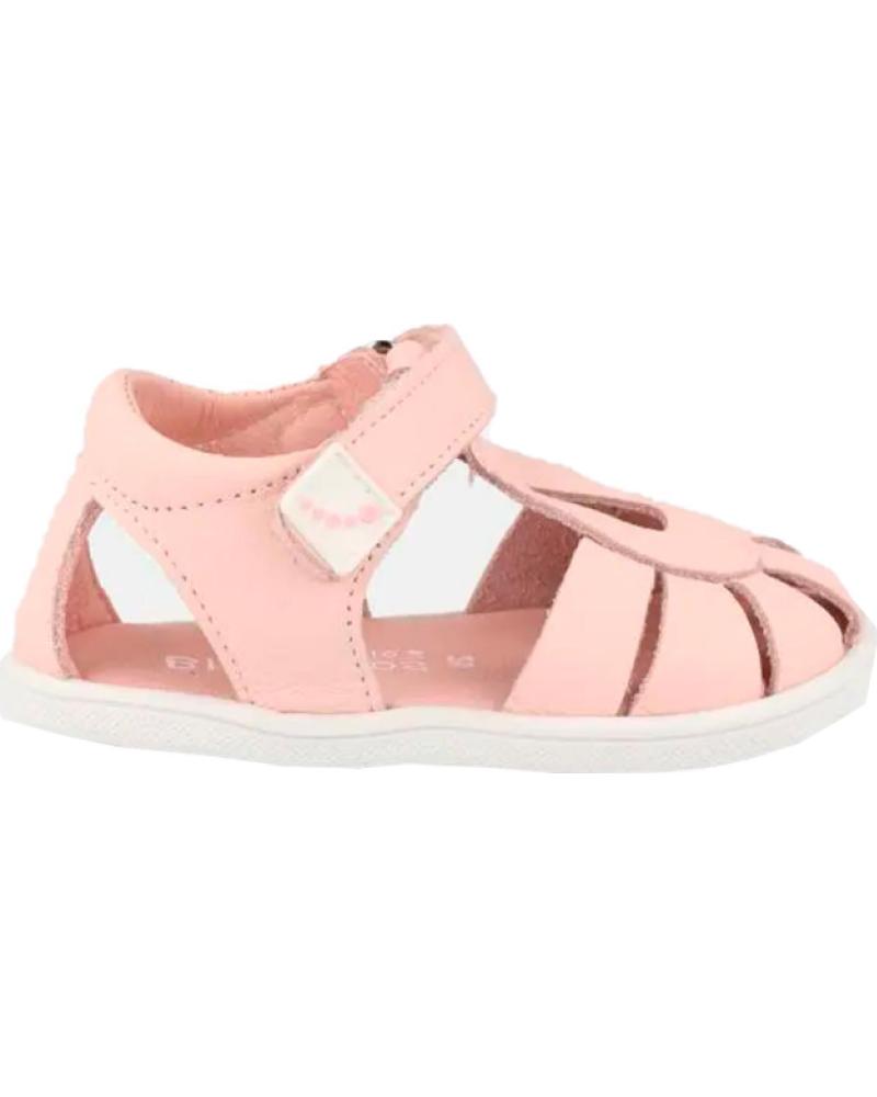 BLANDITOS SANDALIAS INDIA BAREFOOT CON CIERRE DE VELCRO ROSA