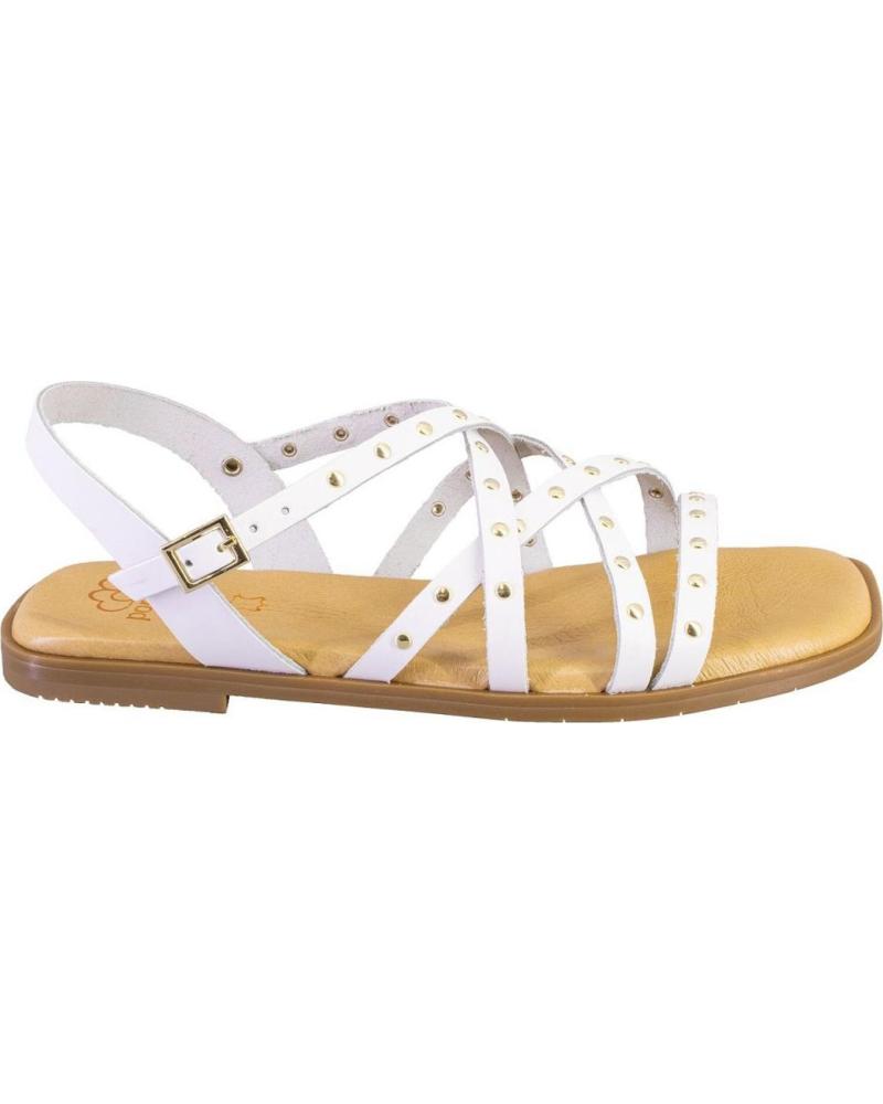 PORRONET SANDALIA PORRONET 3223 CON TIRAS Y HEBILLA BLANCO