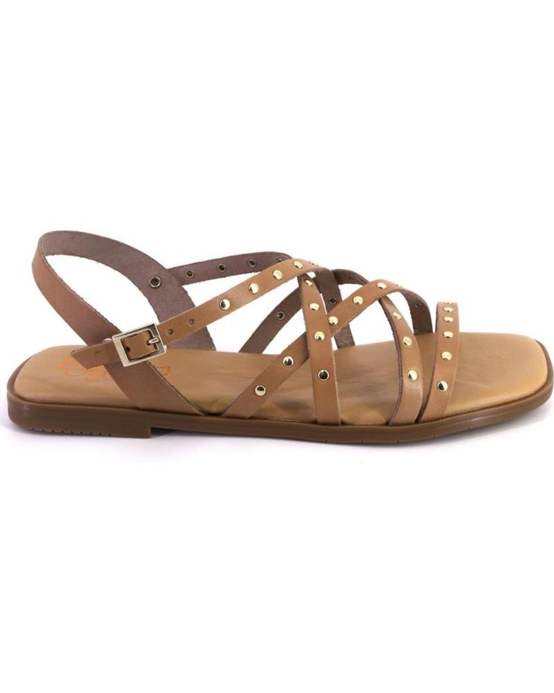 PORRONET SANDALIAS PORRONET 3223 DE PIEL CON TIRAS Y TACHUELAS TAUPE