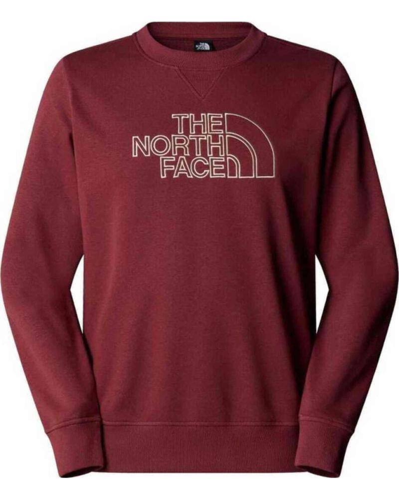 THE NORTH FACE SUDADERA THE NORTH FACE CON LOGO ESTAMPADO ROJO