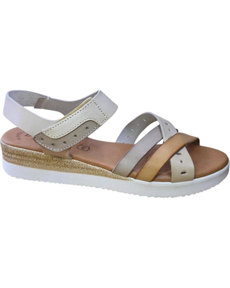 EVA FRUTOS SANDALIA DE PIEL CON CUNA BAJA 4238 VARIOS COLORES