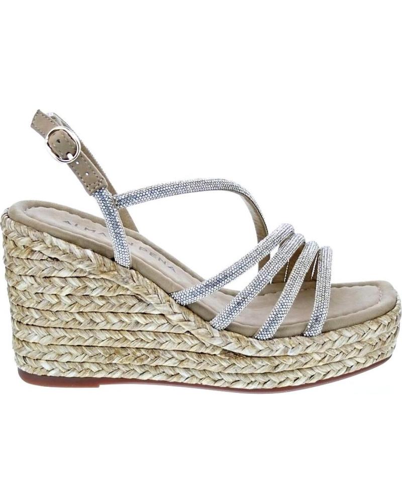 ALMA EN PENA SANDALIA DE CUÑA SIENA V2651109 BEIGE