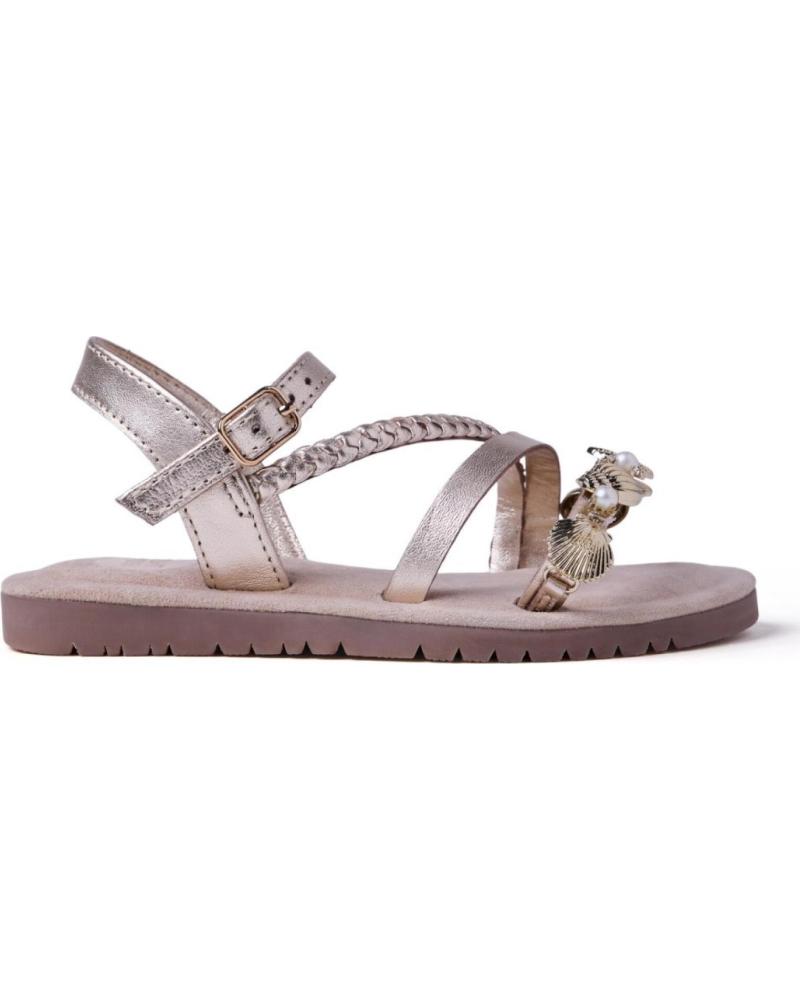 GIOSEPPO SANDALIAS PLANAS NINA 78877 ORO-PLATINO