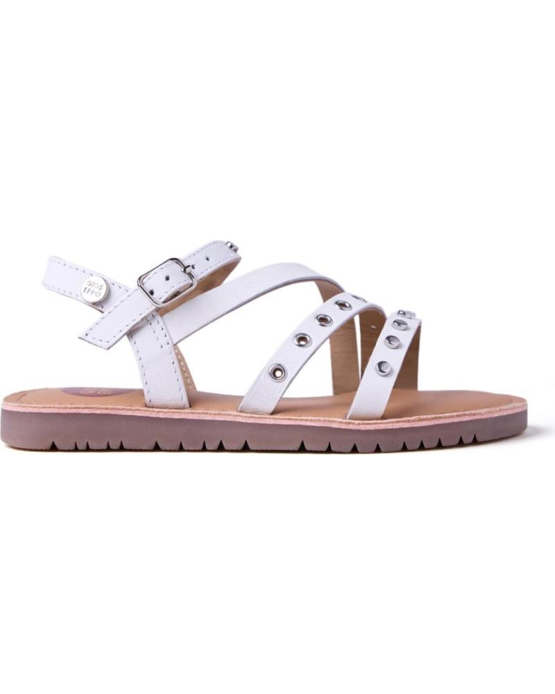 GIOSEPPO SANDALIAS PLANAS NINA 78907 CON TACHUELAS BLANCO