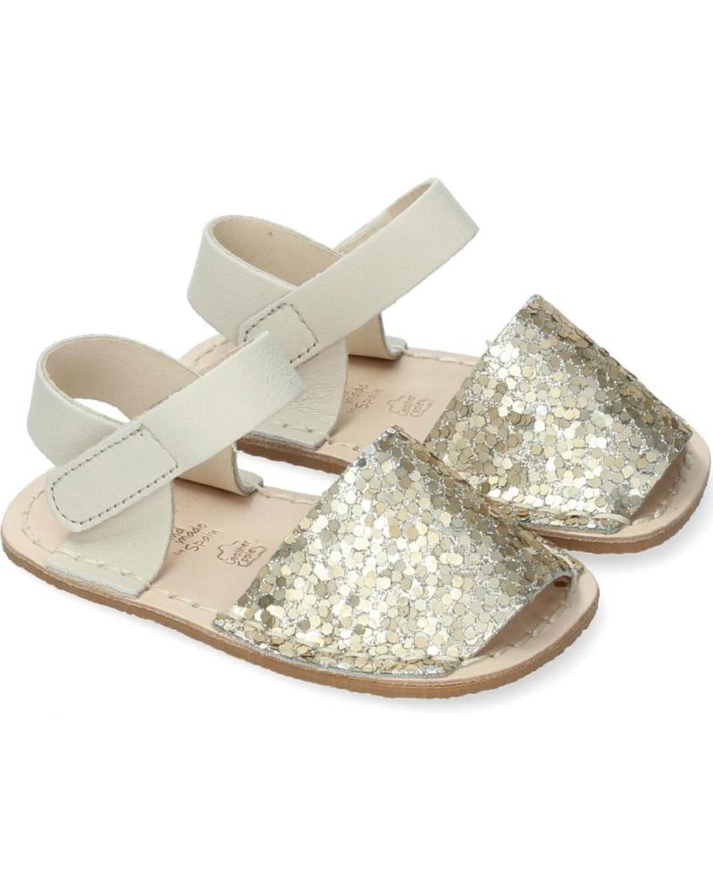 RIA MENORCA SANDALIAS PLANAS NINA 29870 GOLD ORO-PLATINO