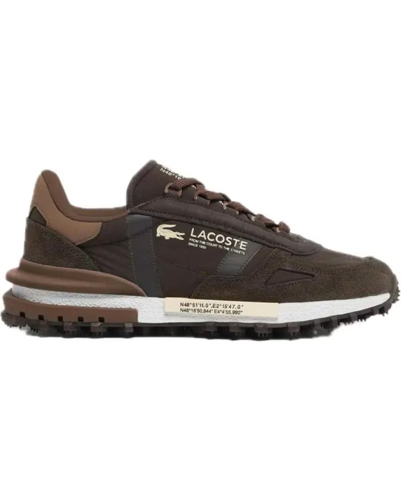 Lacoste Zapatillas Elite Active 124 51SMA0042 DB2 Hombre Marrón