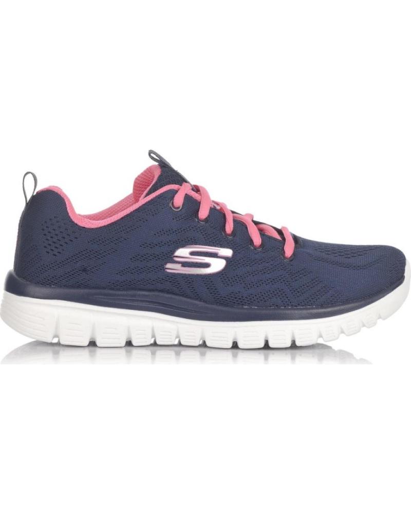 ZAPATILLAS SKECHERS GET CONNECTED MUJER MARINO 1089749 AZUL