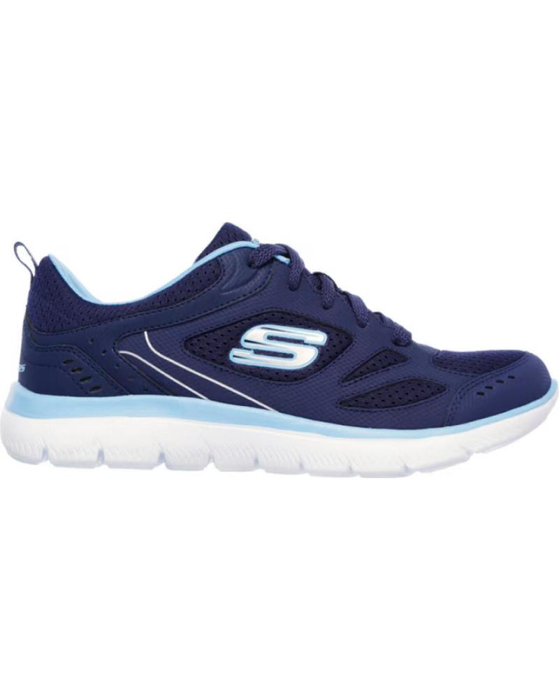 ZAPATILLAS SKECHERS SUMMITS SUITED 12982 MARINO AZUL MUJER REF 1089751 NVBL