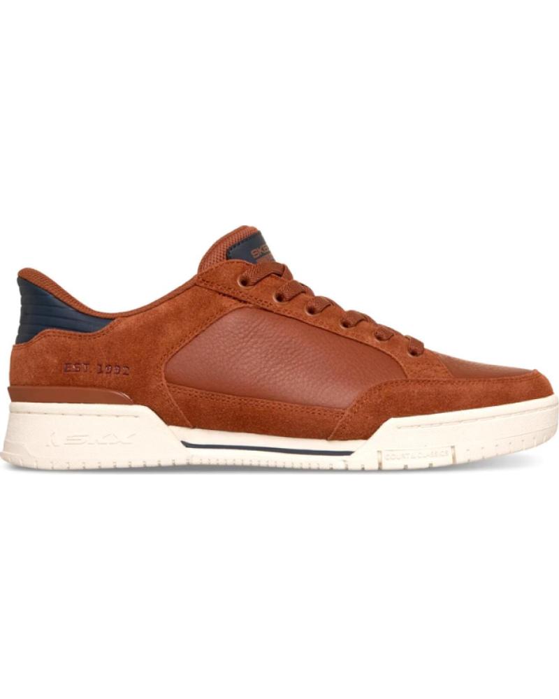 SKECHERS RECOIL PERSIUS ZAPATILLAS SLIP-INS HOMBRE CUERO MARRÓN 1075926