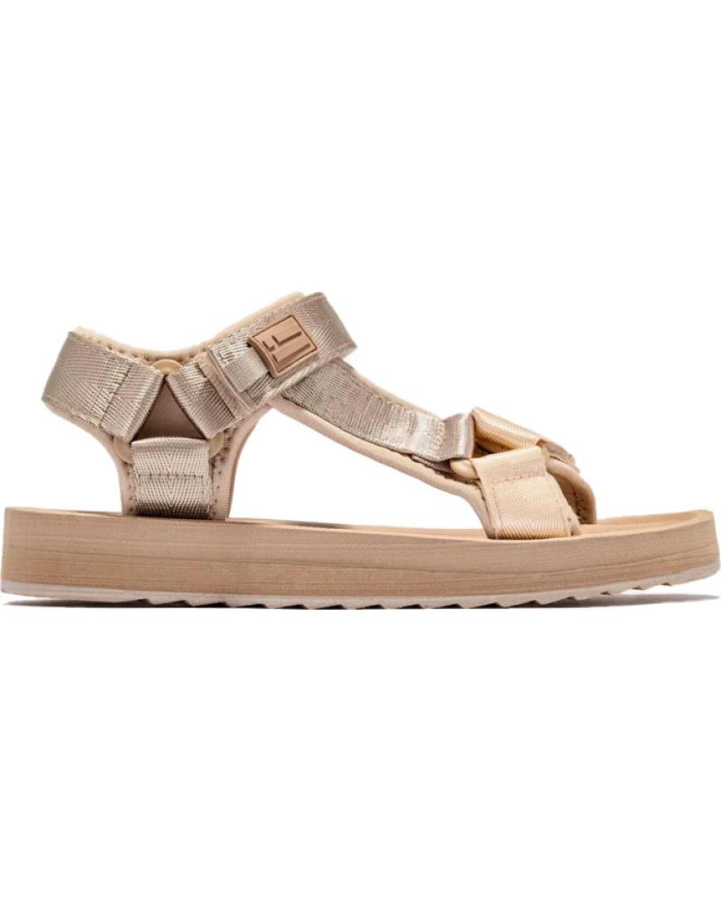 D. FRANKLIN SANDALIAS PLANAS MUJER DFSH361014 ORO DORADO