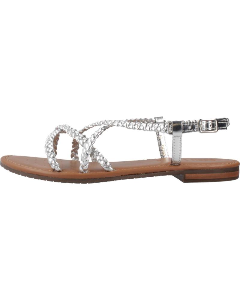 GEOX SANDALIAS D SOZY S PARA MUJER, COLOR PLATA C1007, REF 1172480