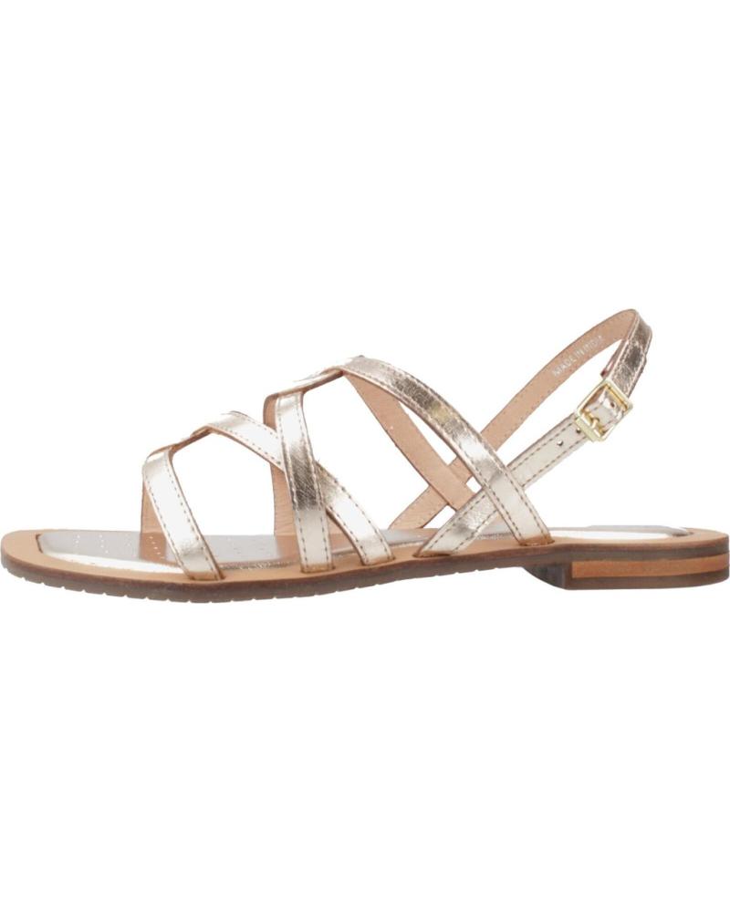 GEOX SANDALIAS D55YFA PARA MUJER EN COLOR ORO C2012