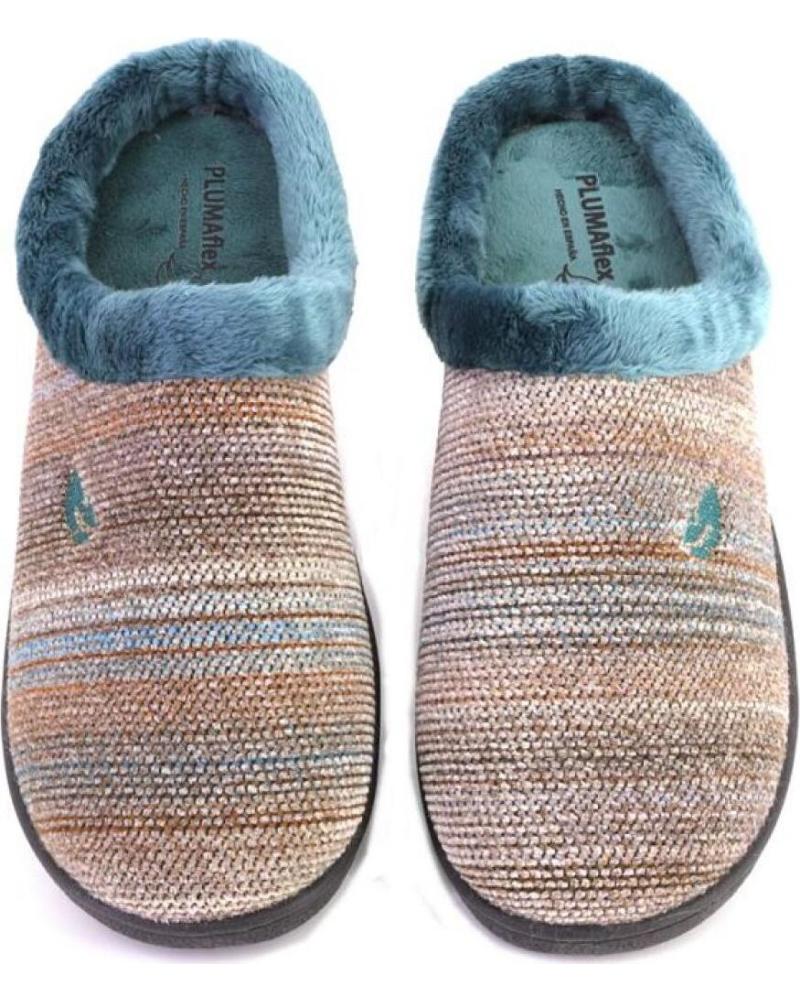 ZAPATILLAS DE CASA PLUMAFLEX 12051 FORRADAS PARA MUJER VERDE (REF: 1076283/1076300)