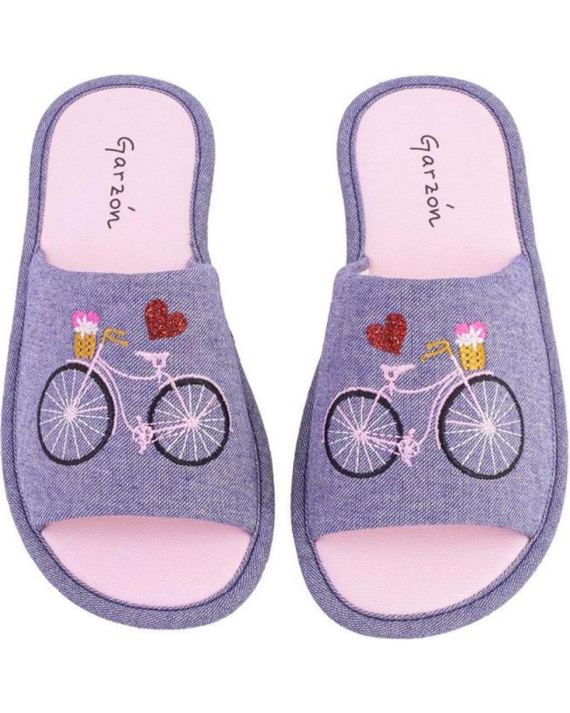 GARZON ZAPATILLAS DE CASA P414 119 MUJER AZUL Y ROSA REF 1172768 Y