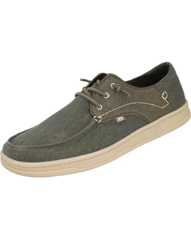 ZAPATILLAS DE LONA XTI 145728 PARA HOMBRE, COLOR KAKI