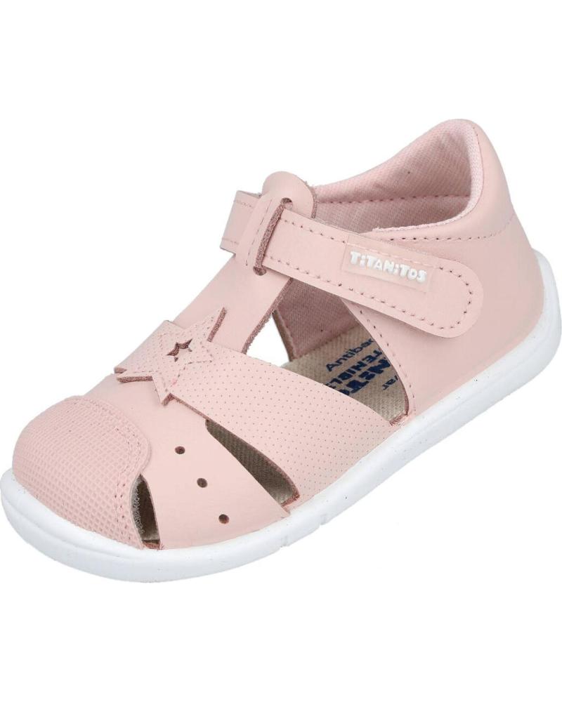 TITANITOS L500-EMILIO SANDALIAS BAREFOOT NIÑA ROSA REF 1172824
