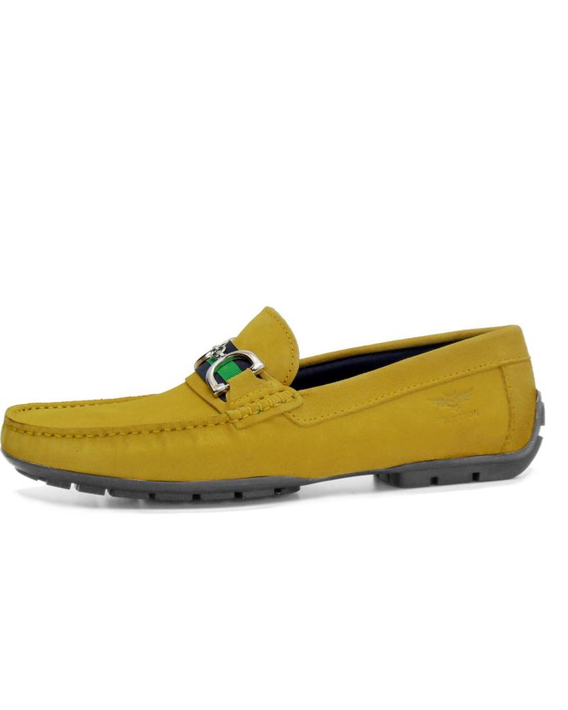 Sapatos de Homem BUITTOS OF COLORS NAUTICO PIEL SERRAJE 491 MOSTAZA