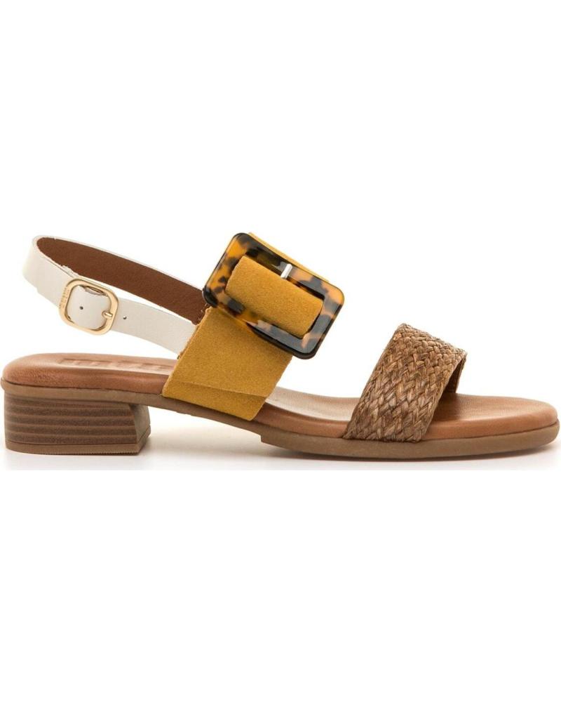 MTNG SANDALIAS 55929 DE TACÓN PARA MUJER EN CUERO MARRÓN