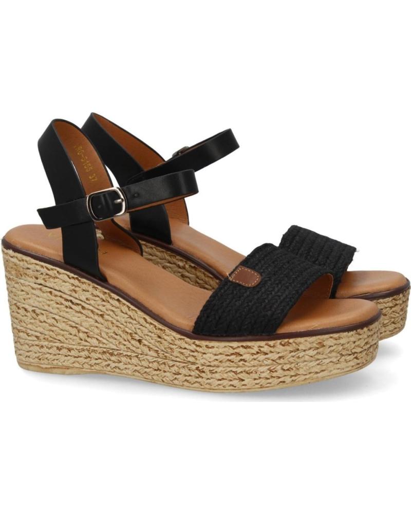 SPORT3PUNTO0 SANDALIA VR6-3155 EN COLOR NEGRO CON PLATAFORMA DE YUTE VARIOS COLORES