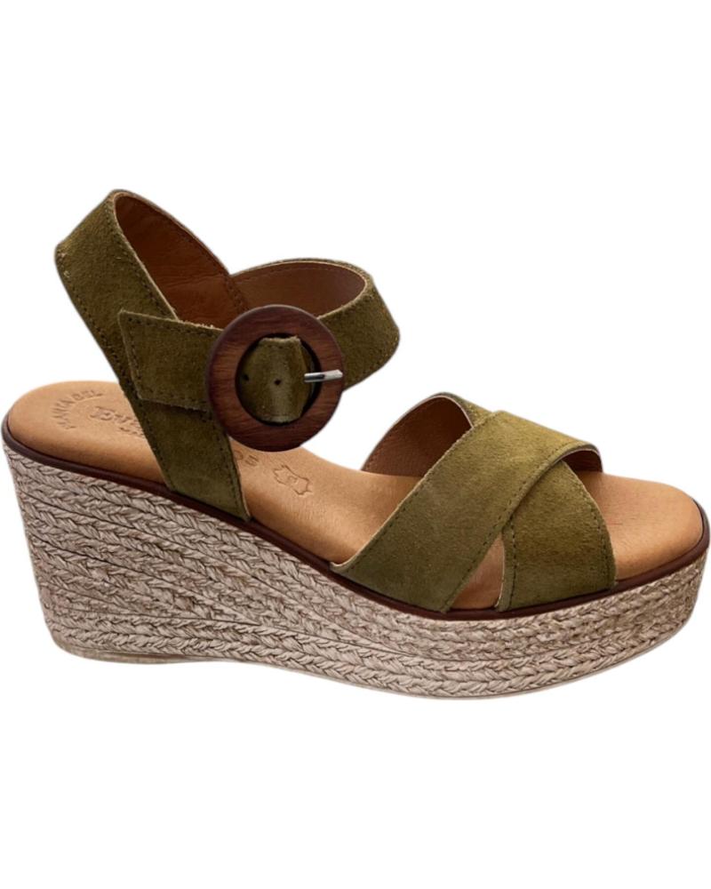 EVA FRUTOS SANDALIAS PIEL CUNA ALTA 5816 SERRAJE MILITARI, REF: 1173428 VARIOS COLORES