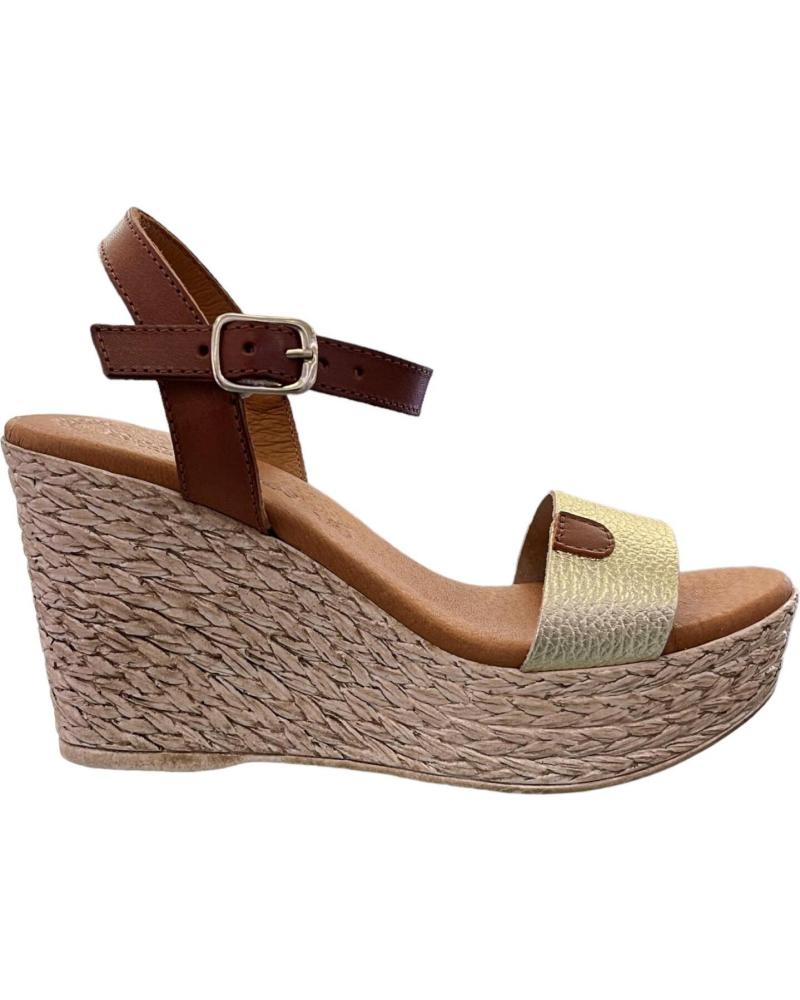 EVA FRUTOS SANDALIAS PIEL CUNA ALTA 1990 CUERO GRABADO ORO VARIOS COLORES