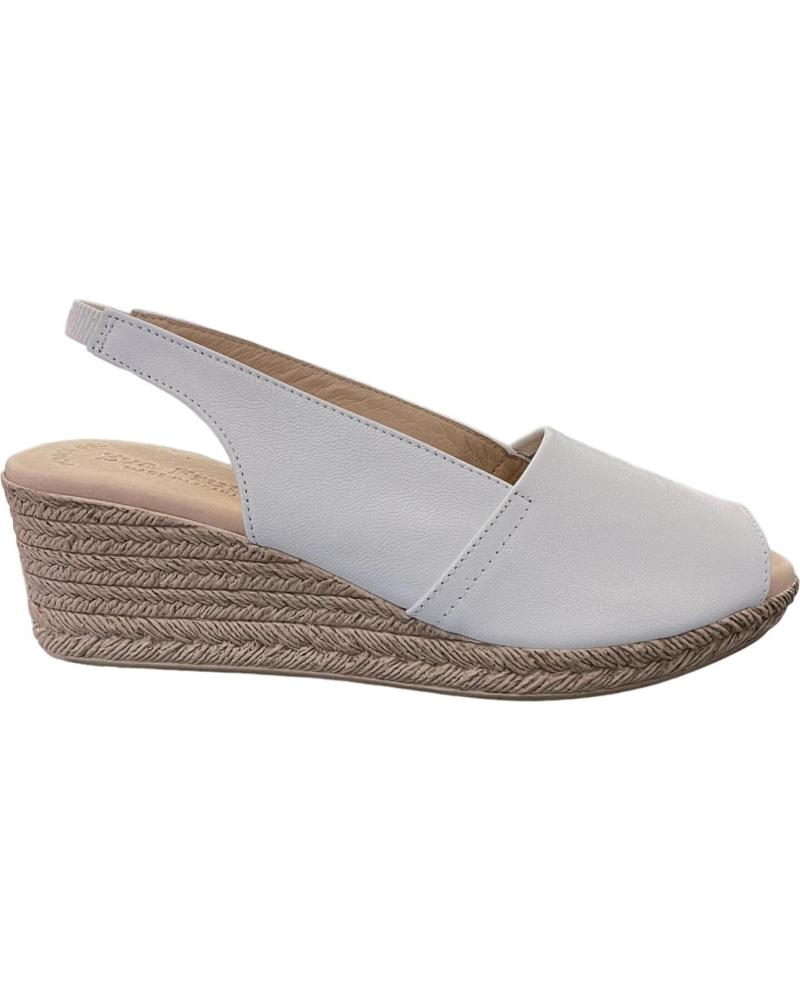 EVA FRUTOS SANDALIAS DE PIEL CON CUÑA 300 BLANCO REF 1173527 VARIOS COLORES