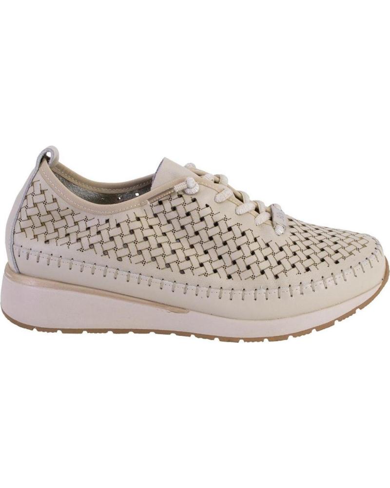 TREINTAS ZAPATILLAS CASUAL MUJER L4553 PIEL HIELO