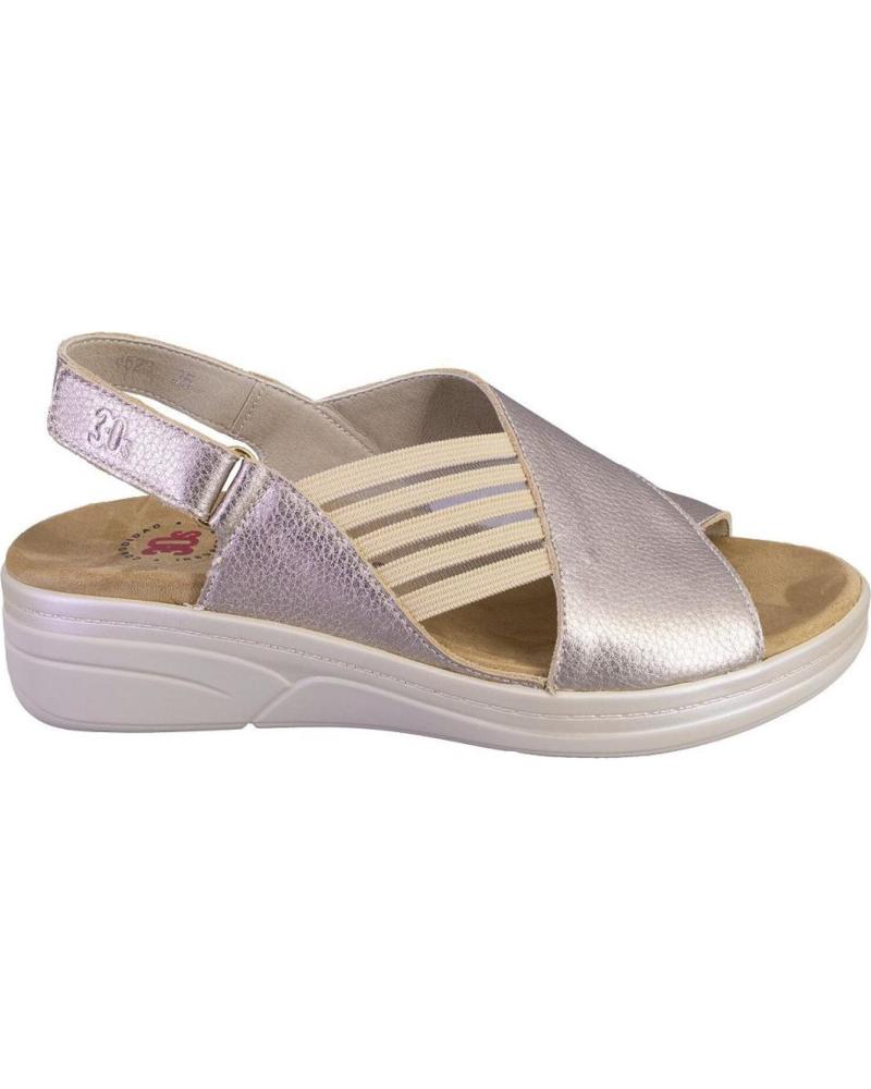 TREINTAS SANDALIAS 4523 DE PIEL COLOR PLATINO - REF 1173838