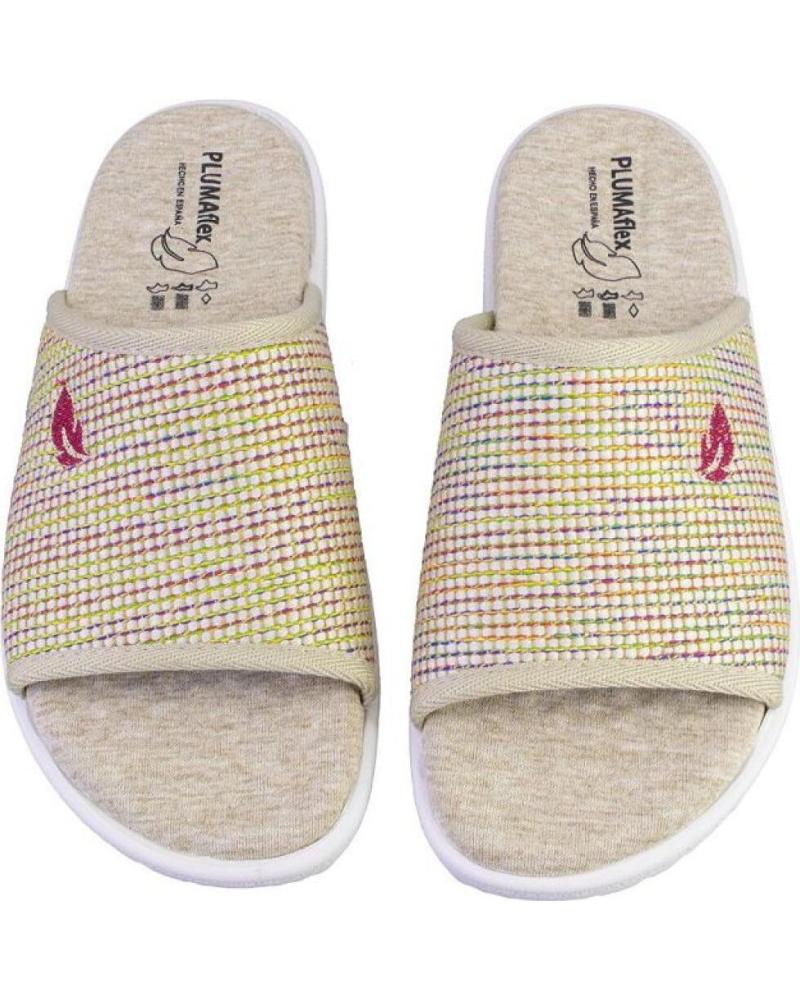 PLUMAFLEX ZAPATILLAS DE CASA 80073 MUJER BEIGE