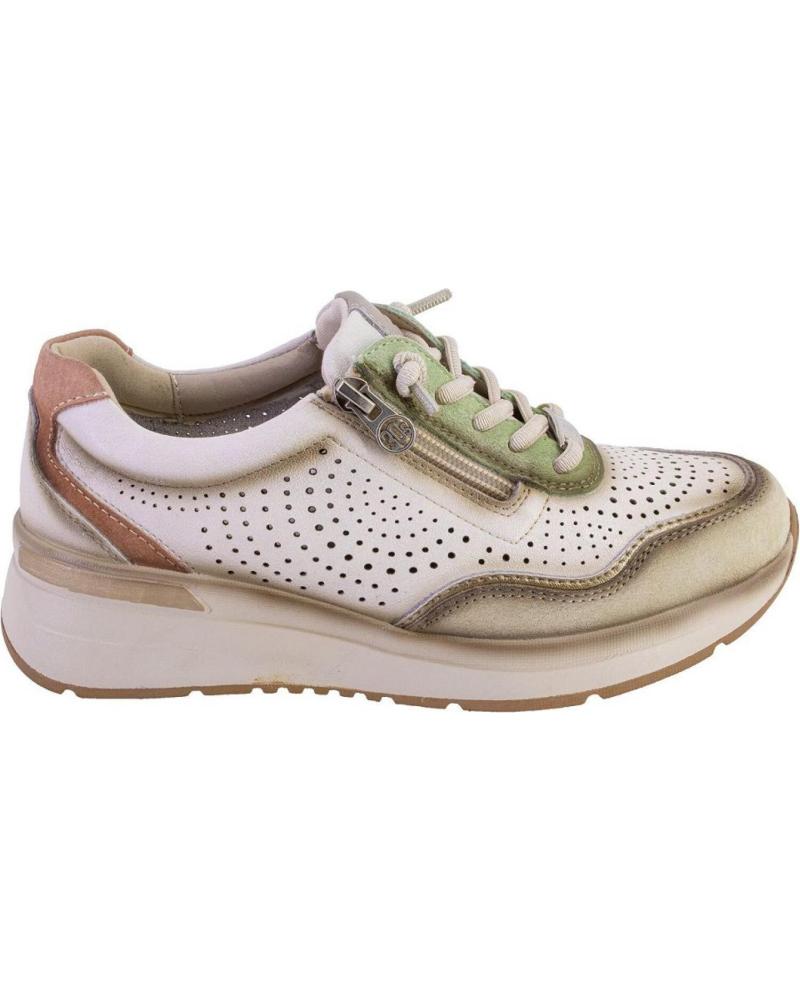 TREINTAS ZAPATILLAS CASUAL L4578 DE PIEL MULTICOLOR PARA MUJER
