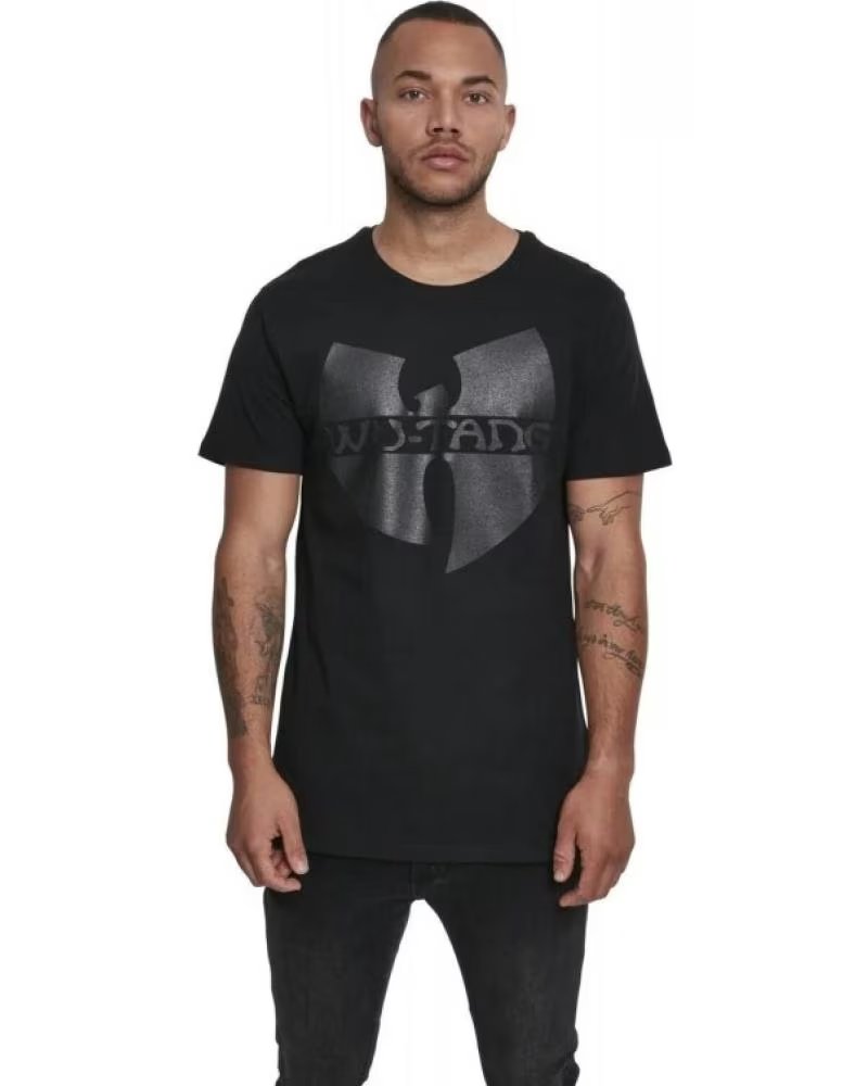 Camiseta Mister Tee Wu-tang Clan Black On Logo para Hombre Negro