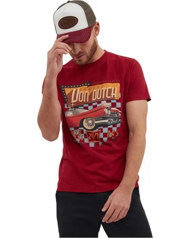 VON DUTCH CAMISETA DINN TEE GRANATE REF 1176779 ROJO