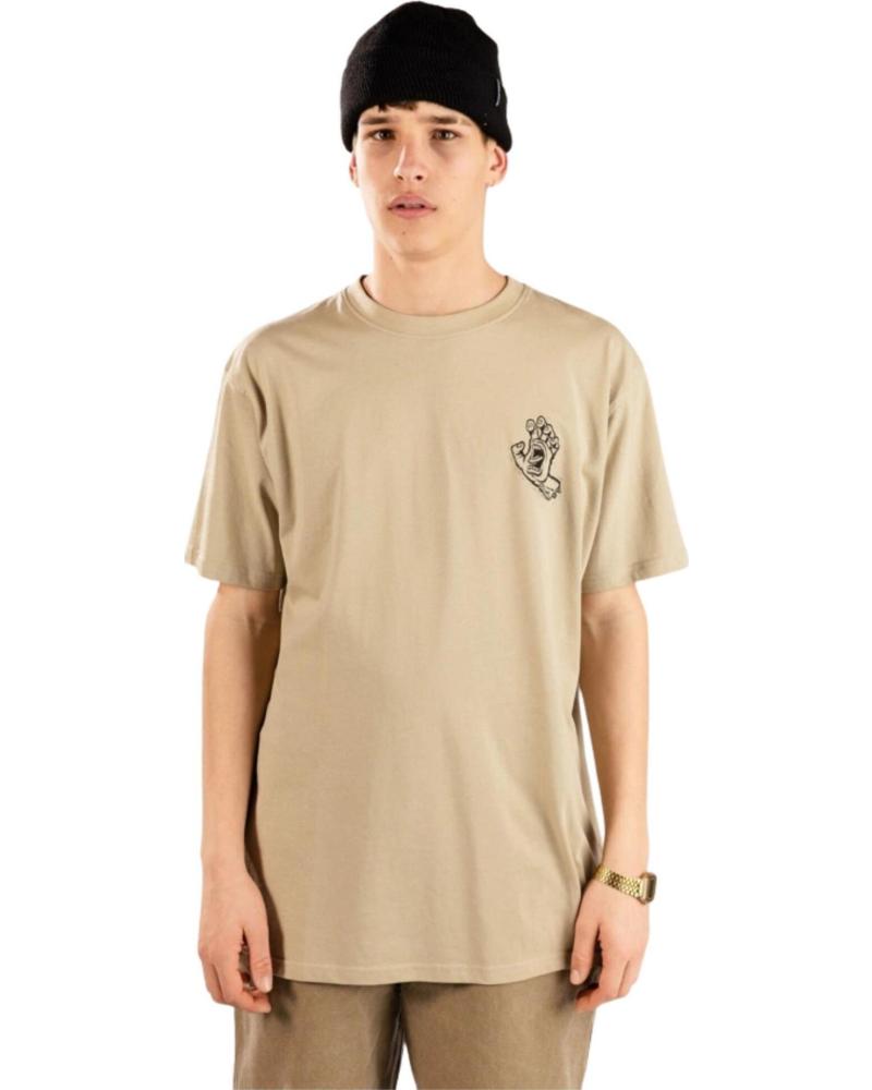 CAMISETA SANTA CRUZ STAMPED SCREAMING HAND BEIGE 1176886