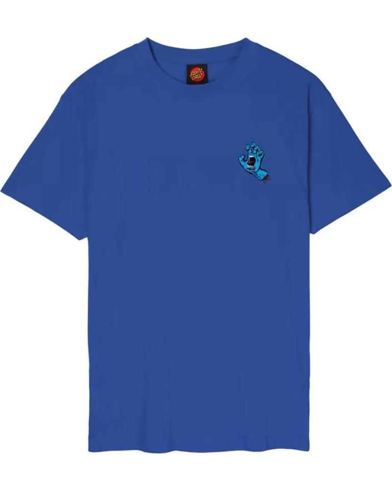 SANTA CRUZ CAMISETA SCREAMING HAND CHEST AZUL REF 1176888
