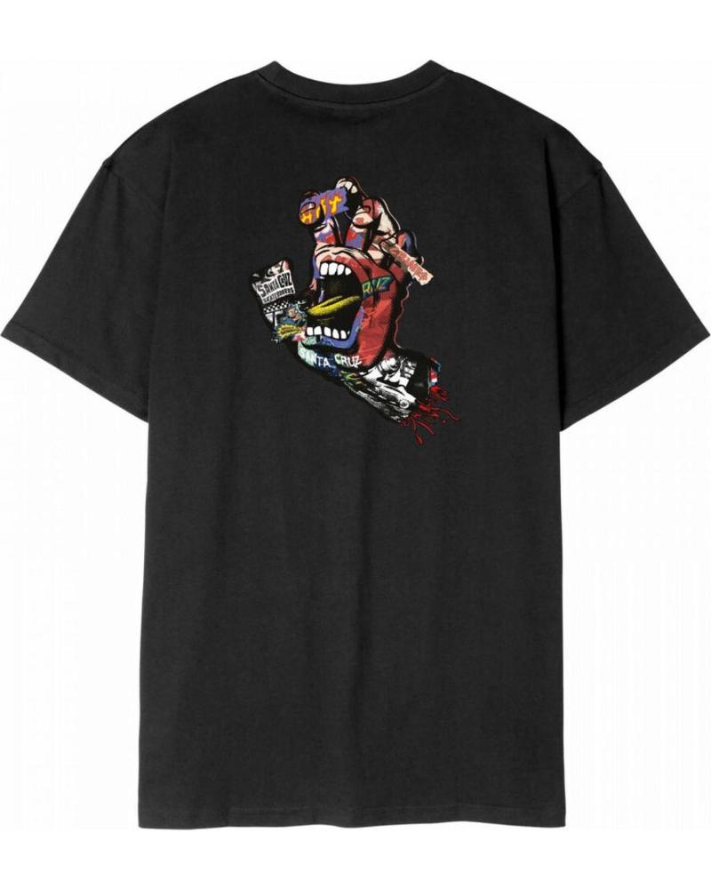 SANTA CRUZ CAMISETA COLLAGE HAND REF 1176894 NEGRO