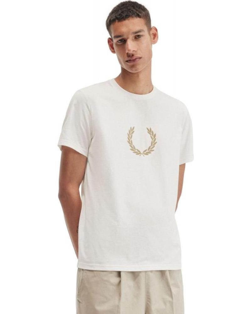 FRED PERRY CAMISETA CRUDA FLOCKED LAUREL WREATH GRAPHIC REF: 1178739-1177070 VARIOS COLORES